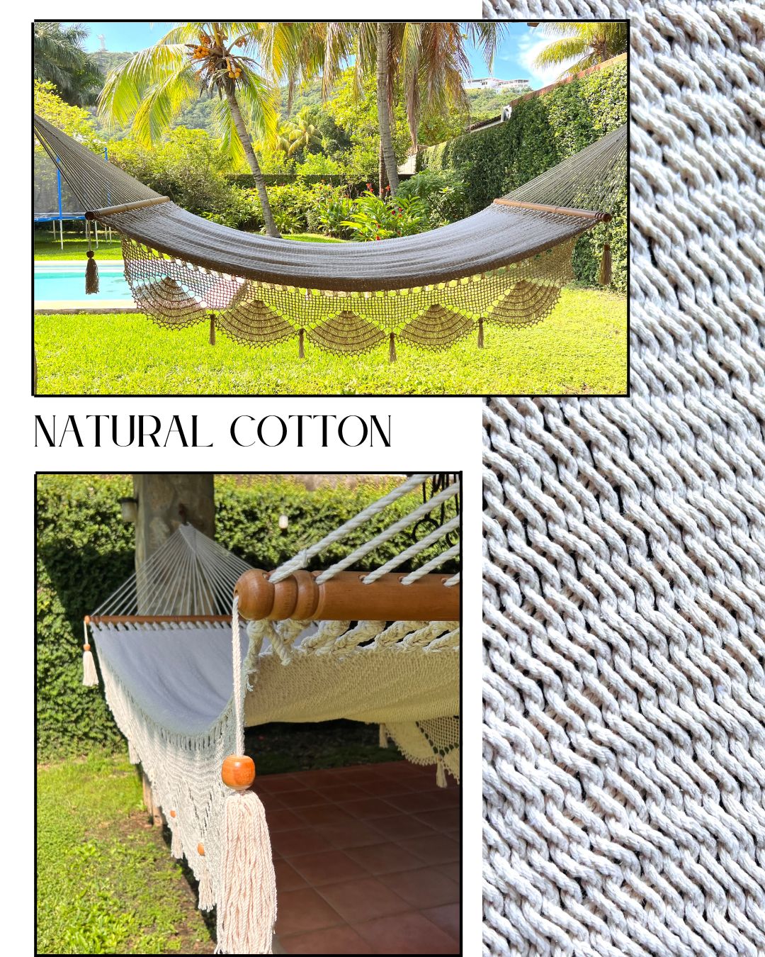 Cotton Queen Size Hammocks - 48"